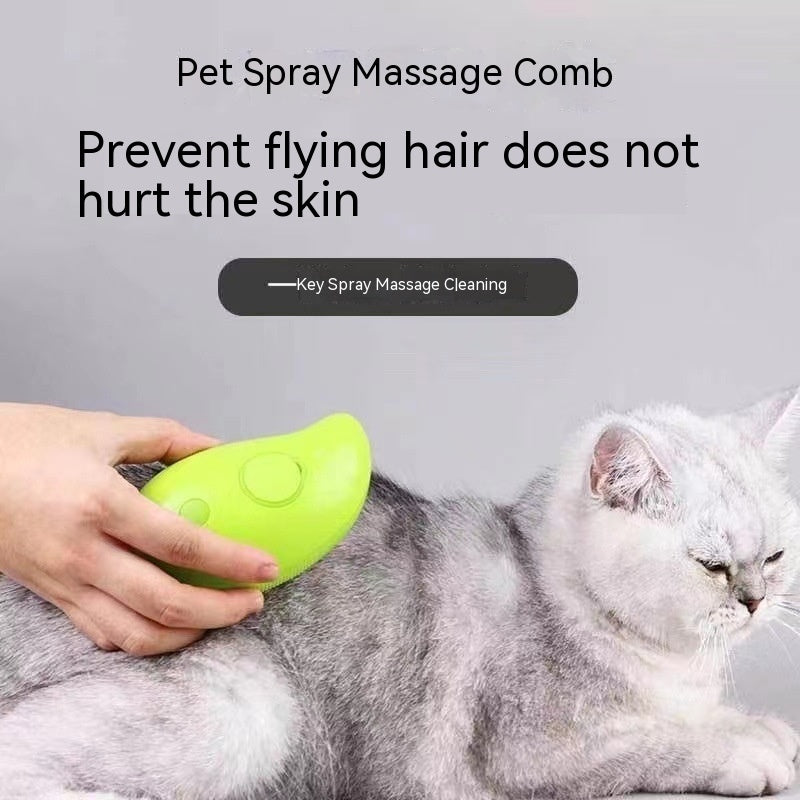 3 in 1 Cat Comb with Steam Spray for Grooming and Hair Removal