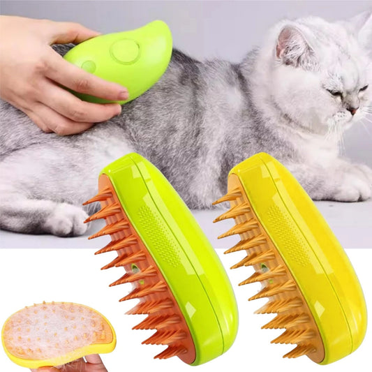 3 in 1 Cat Comb with Steam Spray for Grooming and Hair Removal