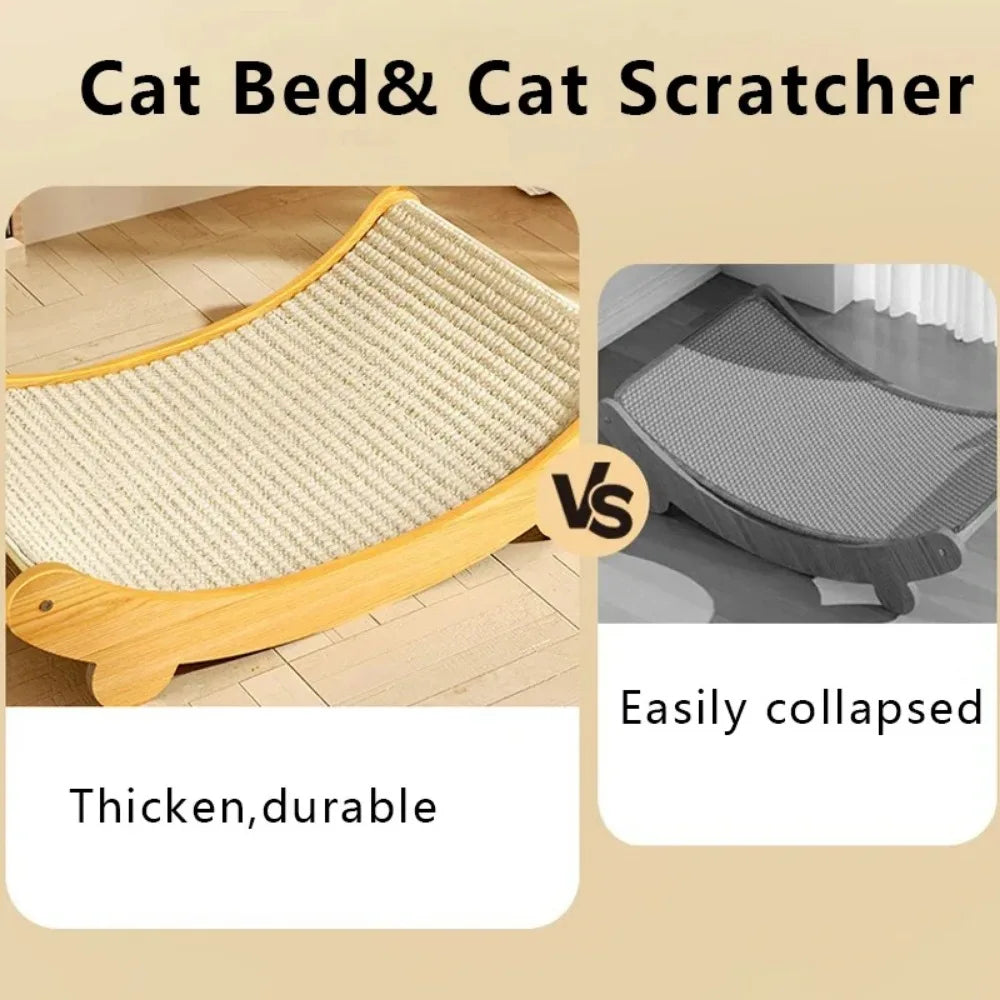 Large Cat Scratching Pads Cat Scratch Board Detachable Wear-resistant Multifuction Cats Sleeping Bed Kitten Grinding Cat Toys