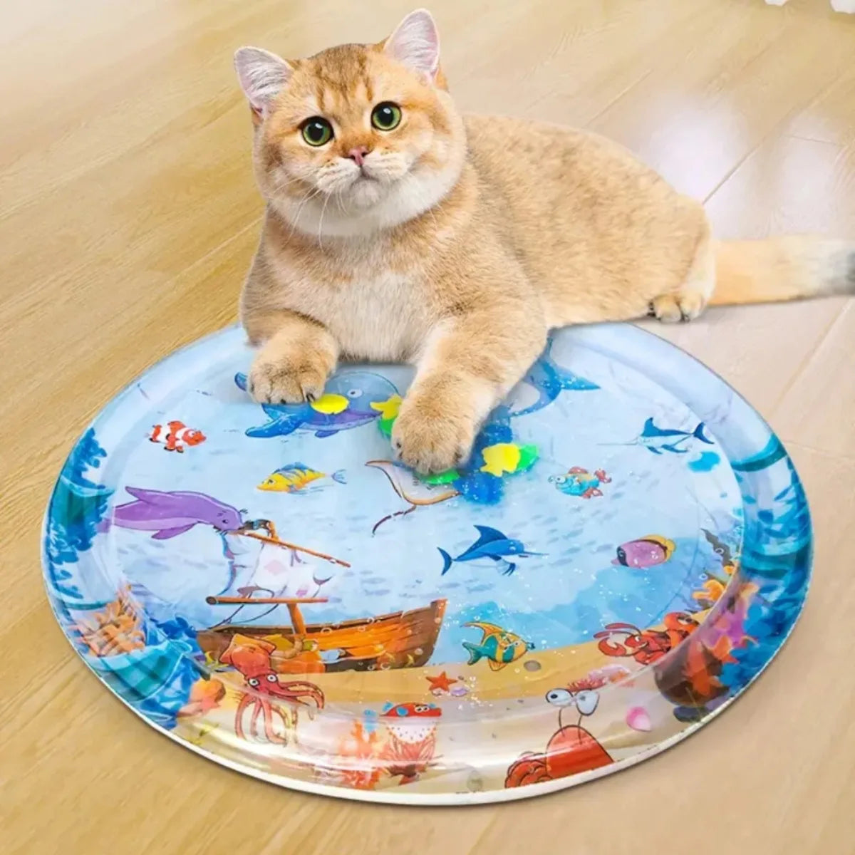 Water Sensory Play Mat Thickened Inflatable Pet Water Bed Cushion Puppy Cats Pet Kennel Top Quality Cool Cold Mat Pet Supplies