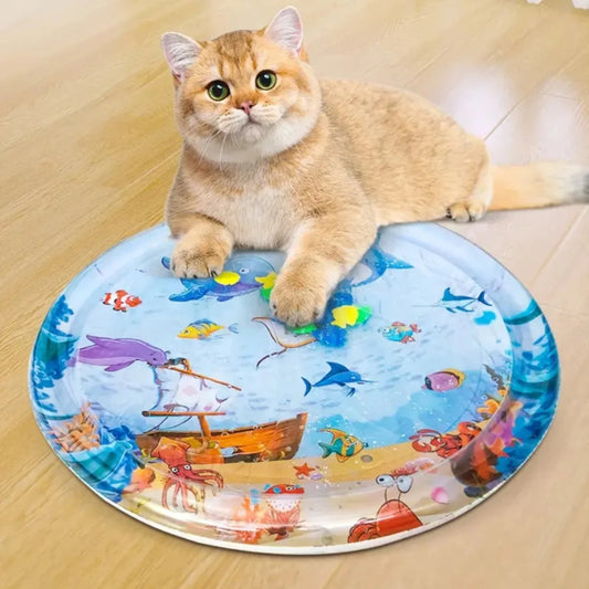 Water Sensory Play Mat Thickened Inflatable Pet Water Bed Cushion Puppy Cats Pet Kennel Top Quality Cool Cold Mat Pet Supplies