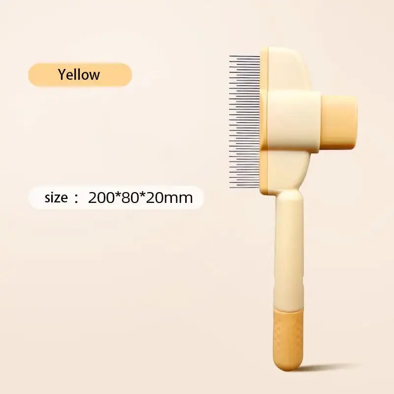 Pet Grooming Brush Cat and Dog Floating Detangling Brush Professional Cat Flea Cat Comb One Click Detangling Pet Comb