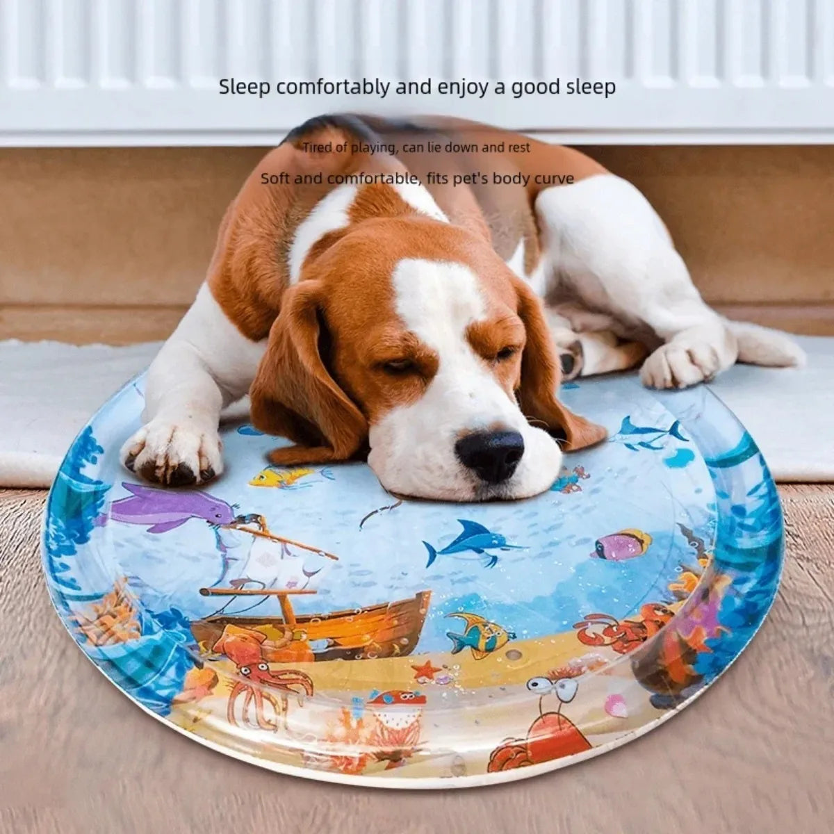 Water Sensory Play Mat Thickened Inflatable Pet Water Bed Cushion Puppy Cats Pet Kennel Top Quality Cool Cold Mat Pet Supplies