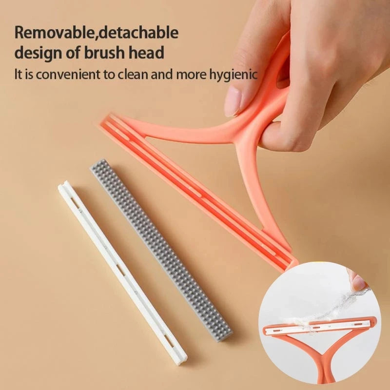 Pet Hair Lint Remover Silicone Double Sided Tool for Cleaning Sofa Clothes Sweater and Fabric