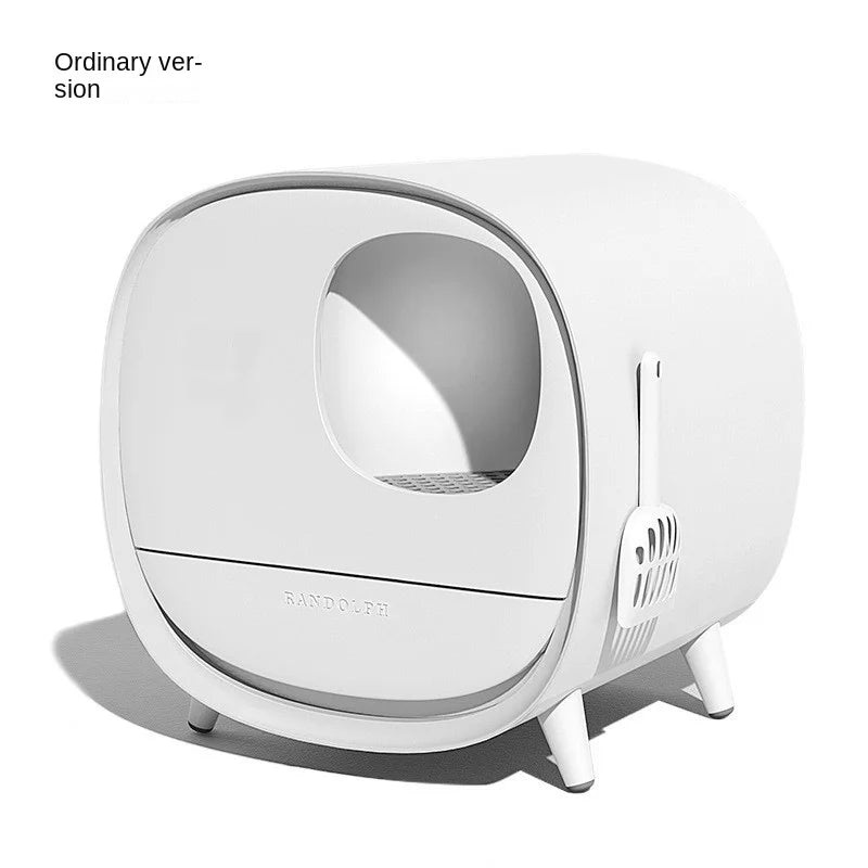 HONEY PETSmart Cat Litter Box Deodorizing Anti-splash Pedal Channel Fully Enclosed Drawer Type Cat Toilet, Cat Supplies Hot New