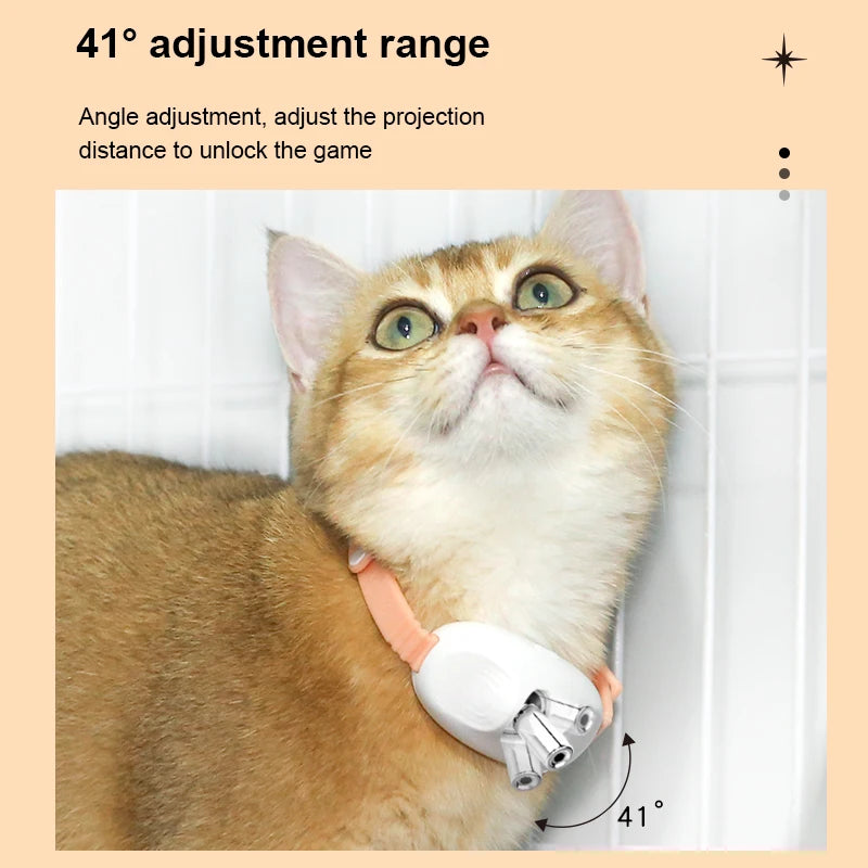 Smart laser cat-teasing collar adjustable USB charging infrared cat-teasing stick Cat interactive self hi cat toy