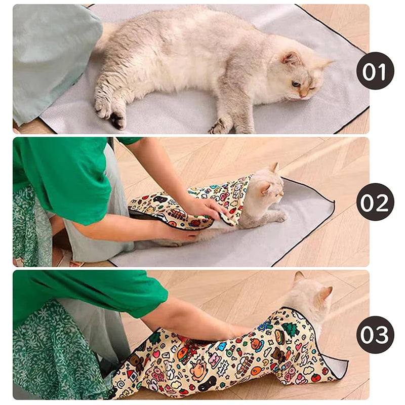 Cat Grooming Fixed Cloth