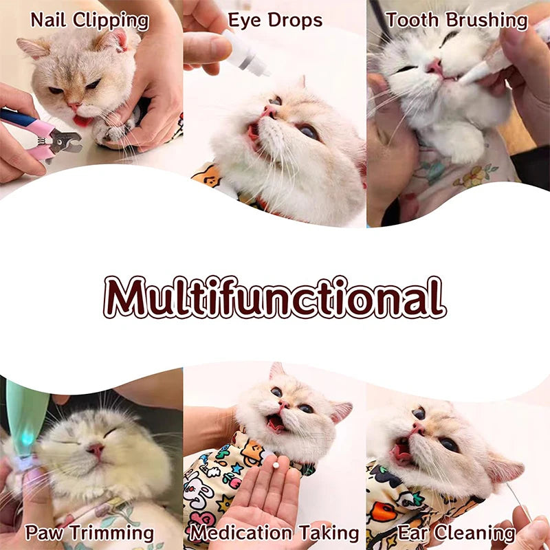 Cat Grooming Fixed Cloth