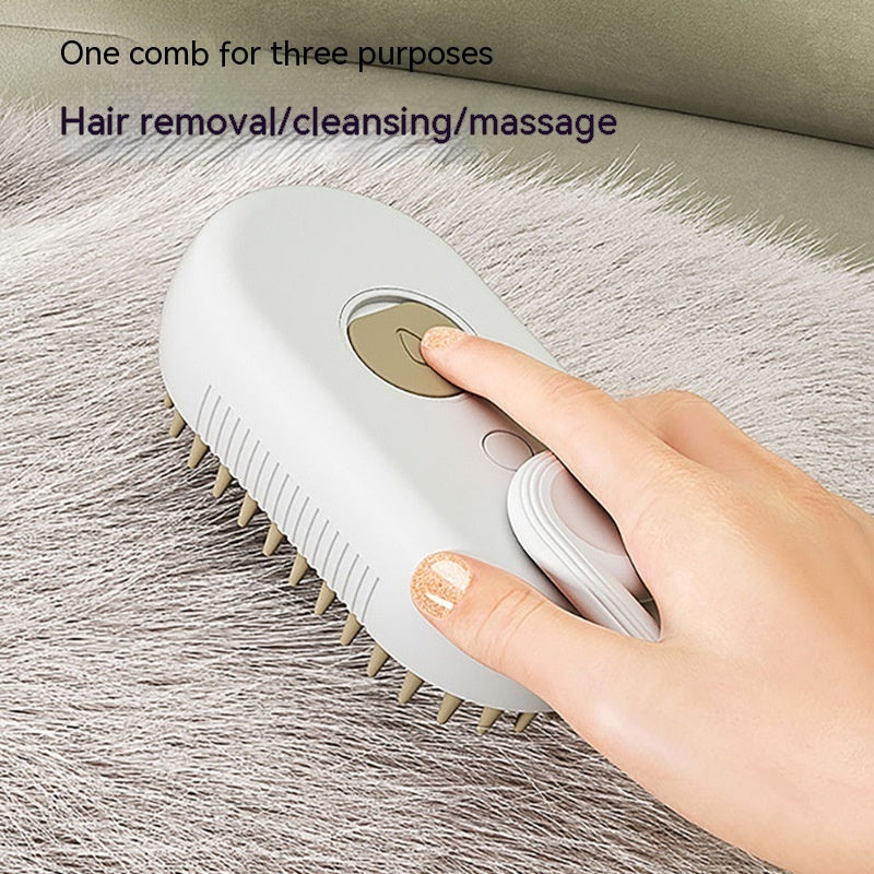 Grooming Cat Brush 3-in-1 Spray Hair Removal and Massage Comb